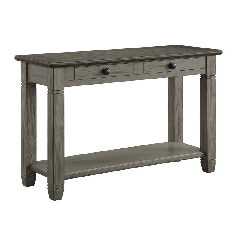 Stylish Sofa Table with Drawers and Shelf for Versatile Living Room Use
