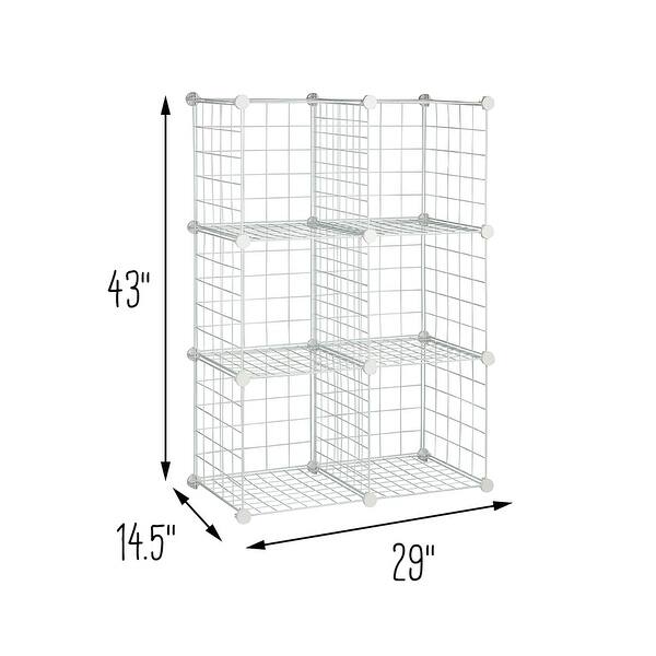 HoneyCanDo 6Cube Modular Mesh Storage Organizer On Sale Bed Bath