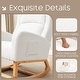 preview thumbnail 17 of 66, HOMYKA 27.3" Wide Rocking Chair for Nursery Room