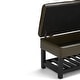 preview thumbnail 91 of 136, WYNDENHALL Essex 44 inch Wide Transitional Rectangle Ottoman Bench