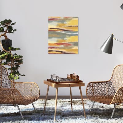 Wynwood Studio Canvas Abstract Coastal Sand Color Palette Gold Modern & Contemporary Wall Art Canvas Print