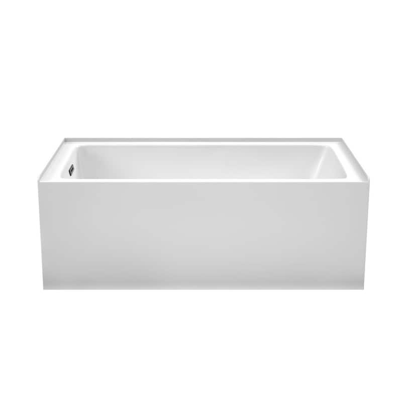 Wyndham Collection Grayley 60" Three Wall Alcove Acrylic Soaking Tub