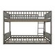 preview thumbnail 8 of 24, Full XL over Queen Wood Bunk Bed with Ladder and Guardrails