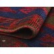 preview thumbnail 5 of 8, Vintage Distressed Ivory Navy/Red Rug - 2'10" x 4'5"
