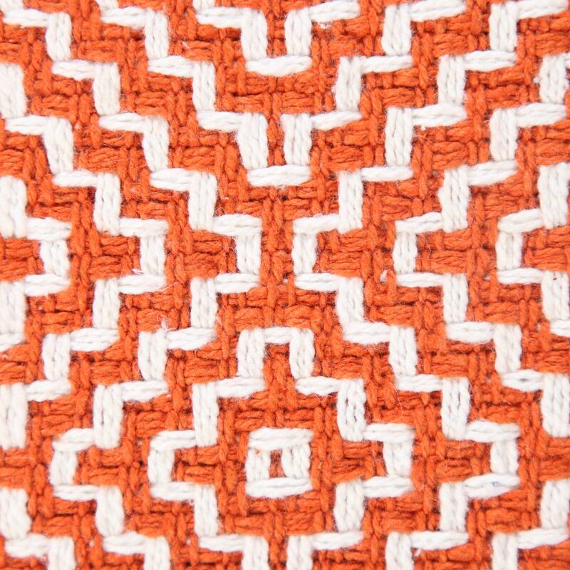 Sevita Diamond Delight Woven Geometric Throw Pillow