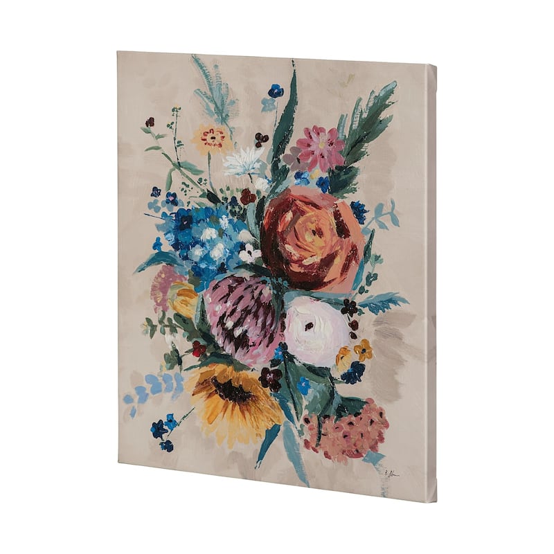 Farmhouse Flowers II (40 x 50) Canvas Art Print