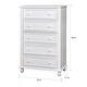 preview thumbnail 3 of 15, Furniture of America Oryas 2-Piece White and Natural Solid Wood Twin over Twin Bunk Bed and Chest Kids Bedroom Set