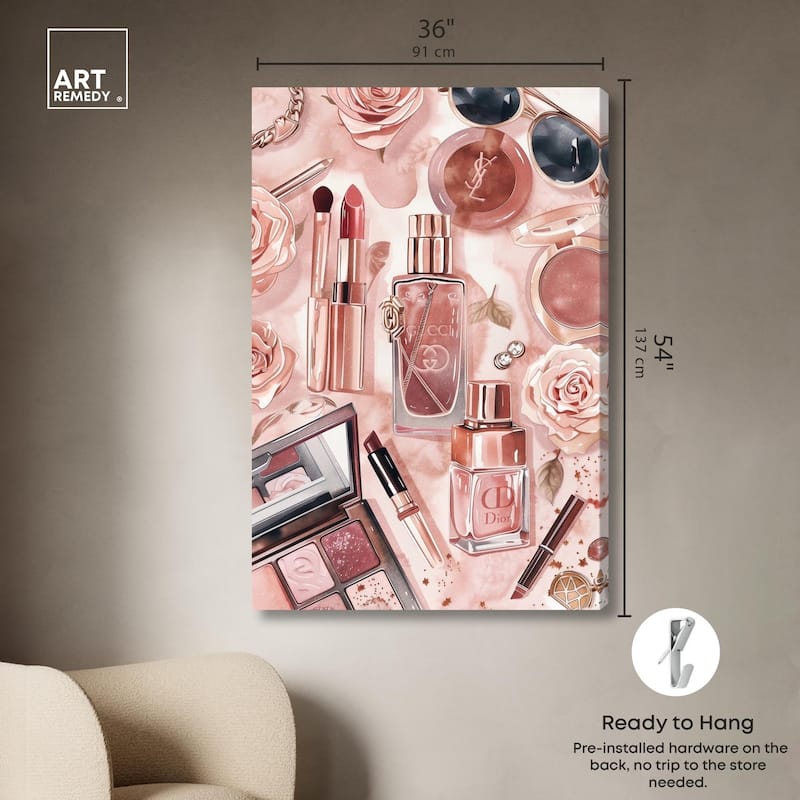 Glam Sparkle Lay Out Canvas by Art Remedy, Gallery Wrapped