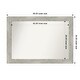 preview thumbnail 55 of 119, Dove Greywash Framed Non-Beveled Custom Wall Mirror, Bathroom Vanity Mirror Outer Size: 48 x 34