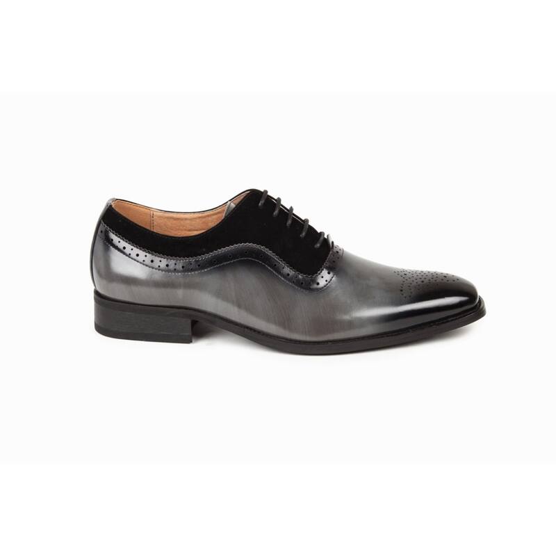 gino vitale men's lace up medallion toe dress shoes Gino Vitale Men's Lace Up Medallion Toe Dress Shoes - Overstock