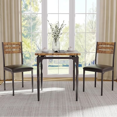 Dining Table Set for 2 with Spiral Table Legs for Small Spaces Kitchen Apartment