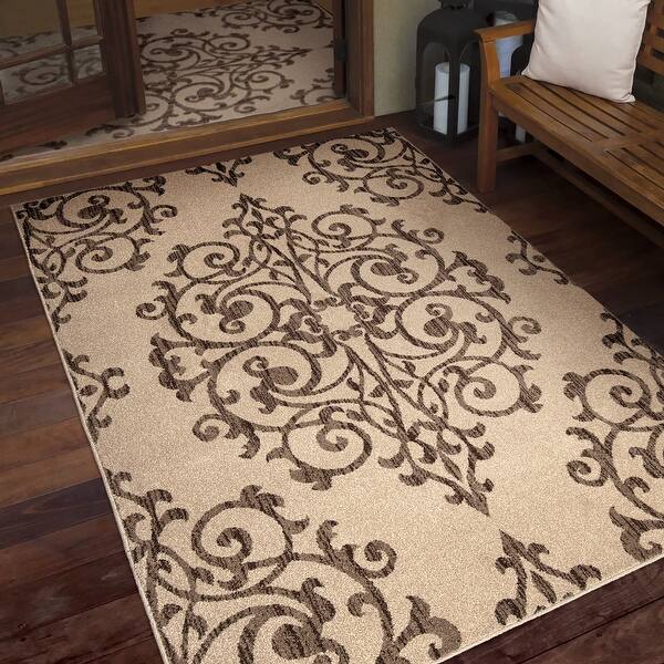 Shop Orian Farmhouse Manor Gate Driftwood Area Rug 5 2 X 7 6 5 2 X 7 6 Overstock 27879367