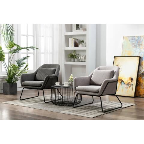 Porthos Home Kylen Accent Chair, Polyester Upholstery, Metal Legs