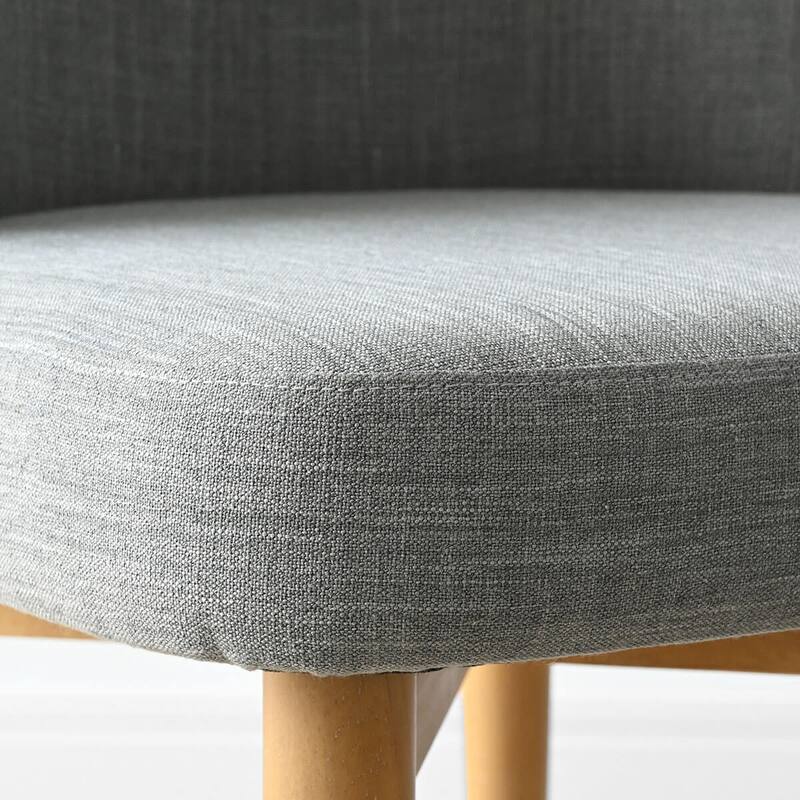 Linen Upholstered Parson Chair(Set of 2)