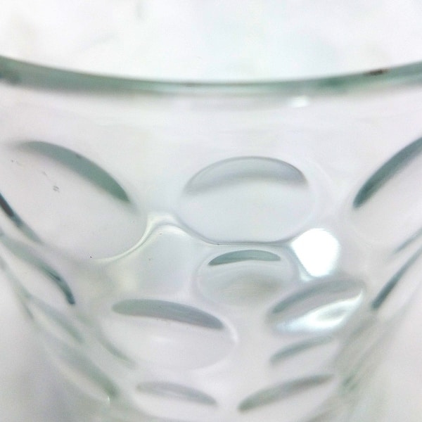 13 oz. Vintage Textured Clear Glass (Set of 6)