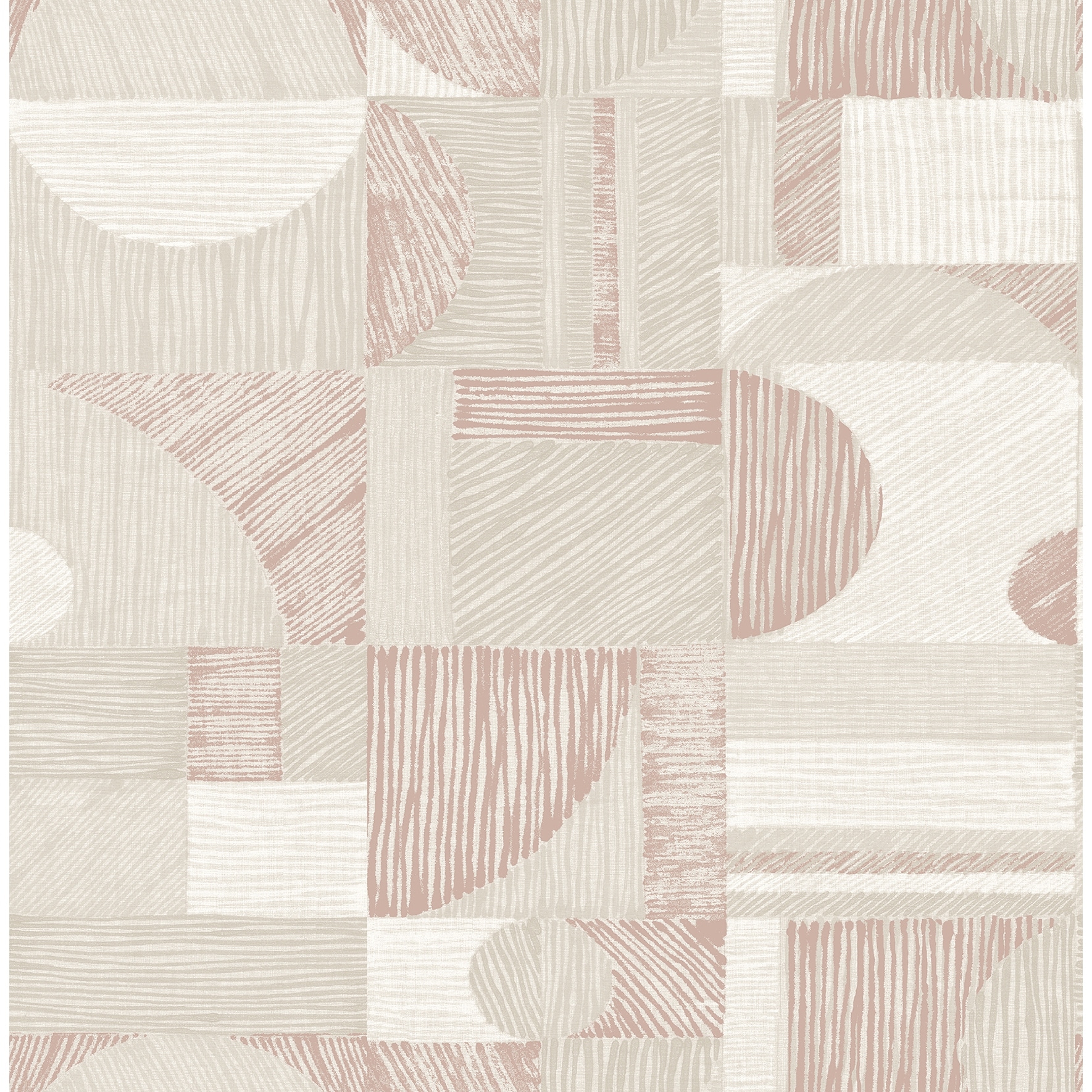 NuWallpaper Rose Gold Margo Geometric Peel & Stick Wallpaper