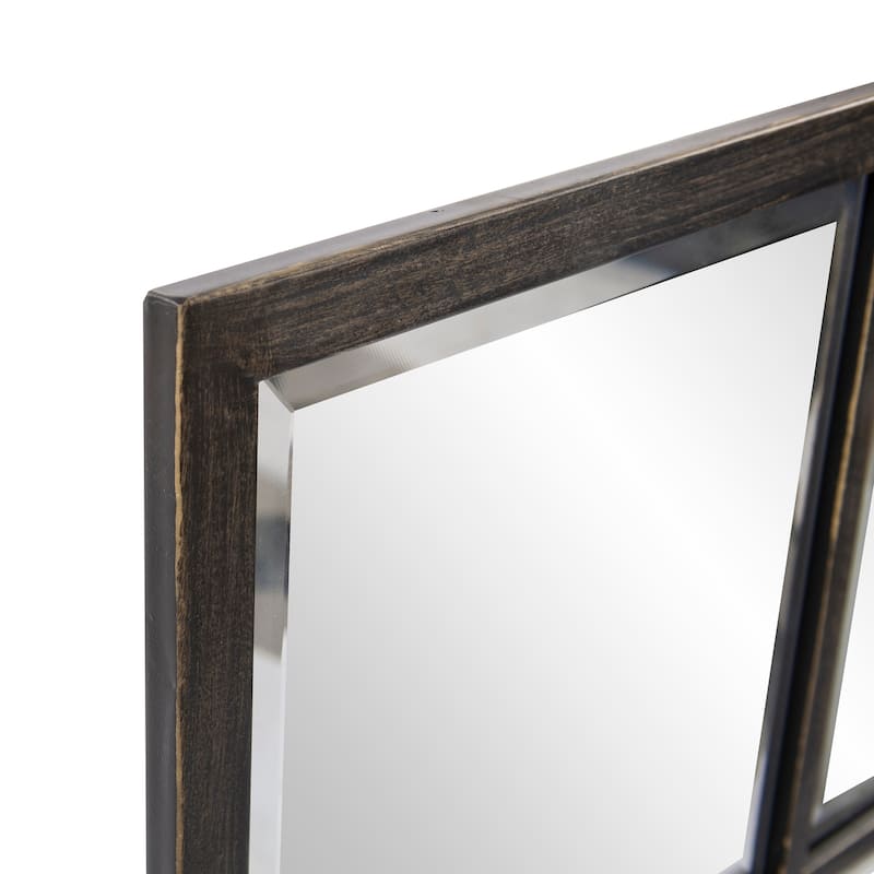 Allan Andrews Bronze Metal Framed Atrium Wall Mirror - 24 in. by 48 in.