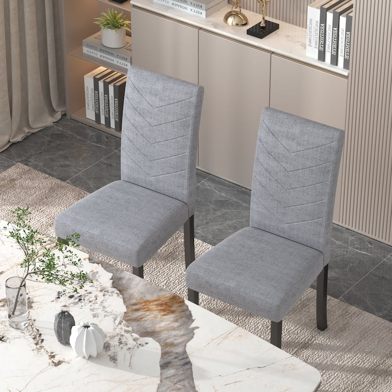 VECELO Upholstered Dining Chairs Set of 4 Parson Classic Upholstered Dining Chair,Modern 37" Parson Chairs