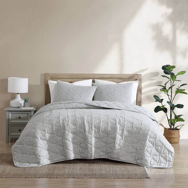 True Comfort Jersey Quilt Set Moonlight On Sale Bed Bath & Beyond