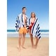 preview thumbnail 13 of 64, American Soft Linen,100% Cotton 4 Pack Beach Towels, 30 x 60 Cabana Striped Pool Towels