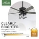preview thumbnail 14 of 18, Hunter 52' Amberlin Ceiling Fan with LED Light Kit, Pull Chains - Farmhouse, Transitional, Rustic