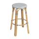 Option White/Navy Dot / Natural Rattan Frame