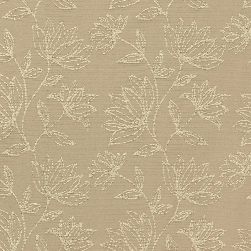 Sun Zero Bronte Floral Jacquard Total Blackout Rod Pocket 1-Piece Curtain Panel, Single Panel