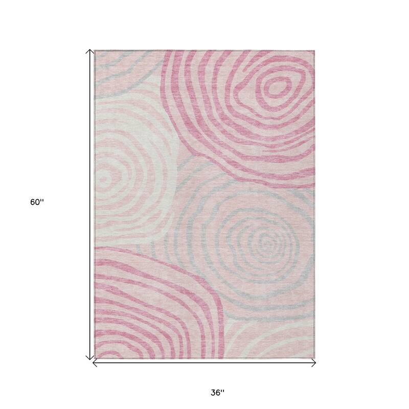 HomeRoots Abstract Transitional Rectangle Outdoor Rug