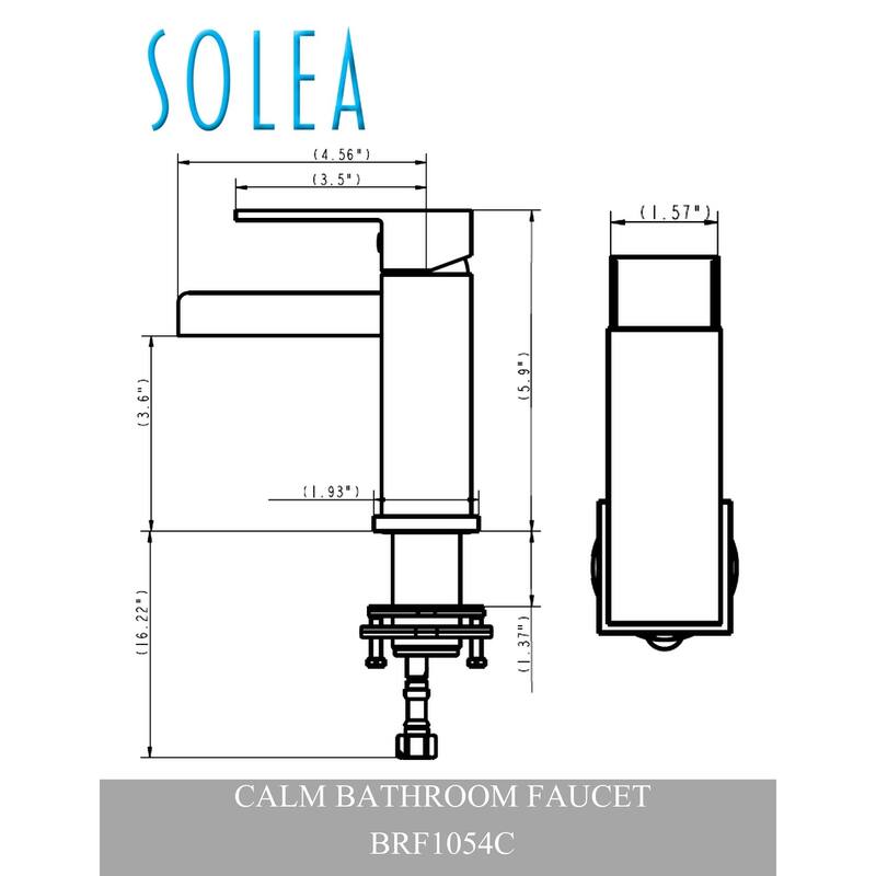 SAFAVIEH Solea Calm Waterfall 6-inch Chrome Single-handle Vessel Bathroom Faucet - 1.9" x 5.6" x 5.9"