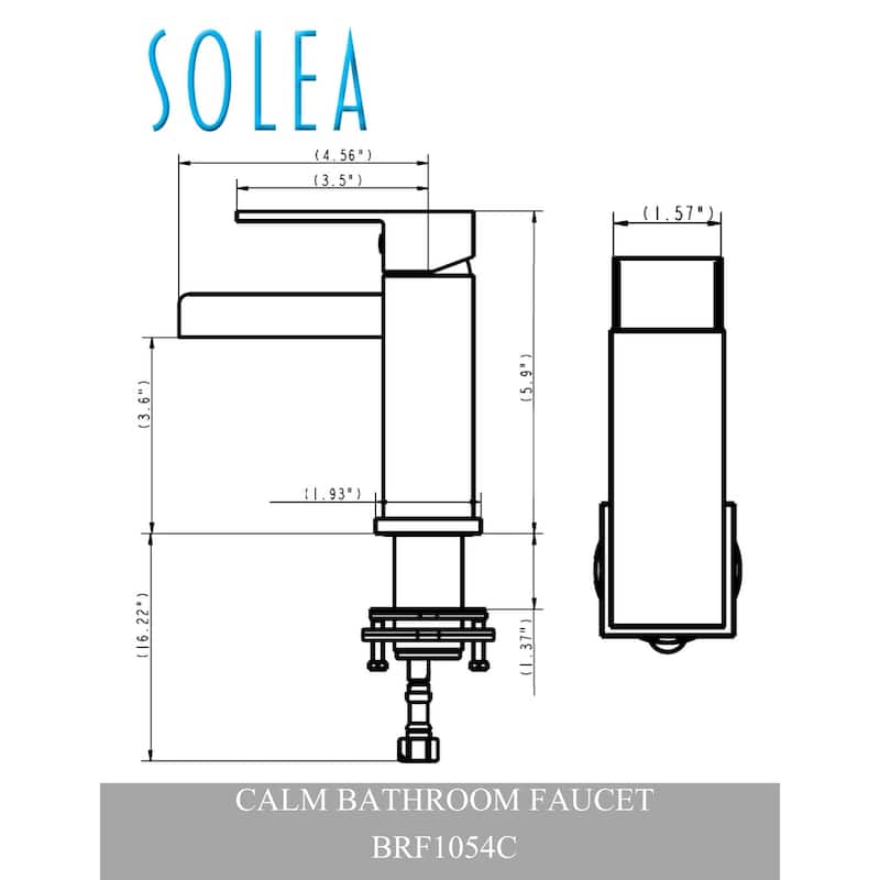 SAFAVIEH Solea Cyra Waterfall 6-inch Chrome Single-Handle Vessel Bathroom Faucet - 1.9" x 5.6" x 5.9" - 2Wx6Dx6H