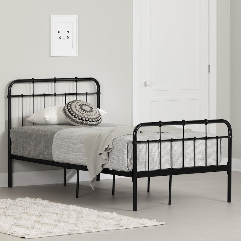 South Shore Tassio Metal Complete Platform Bed
