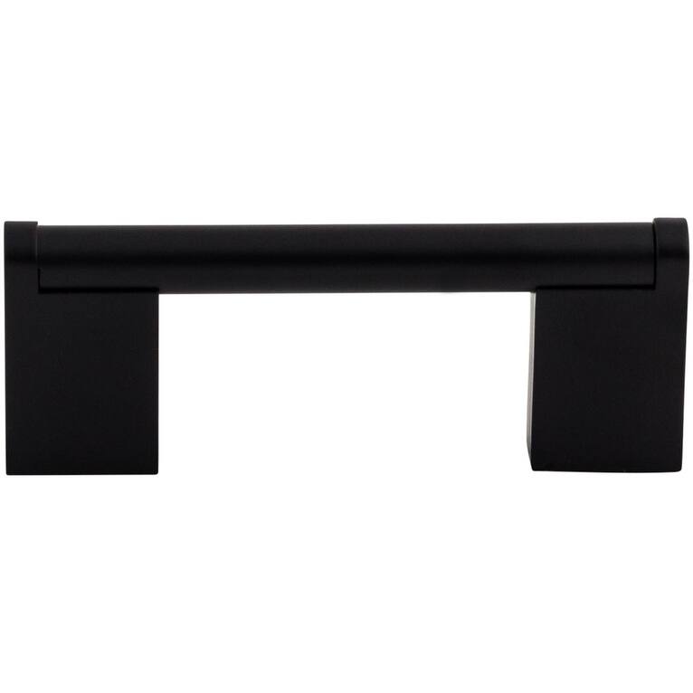Top Knobs Princetonian 3 Inch Center to Center Handle Cabinet Pull - Flat Black