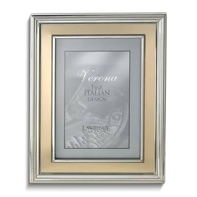 Curata Verona Silver-Tone and Gold-Tone 8x10 Photo Frame
