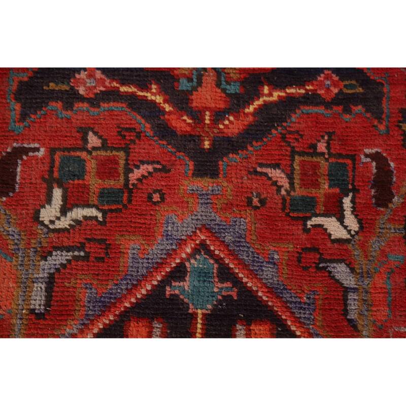 Hand Knotted Oriental 100% Wool Carpet Traditional Medallion Red Heriz Area Rug - 12' 3'' X 8' 4''