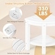 preview thumbnail 17 of 19, Gymax 2-Tier Corner Shower Bench Stool Waterproof Bathroom Stool Heavy