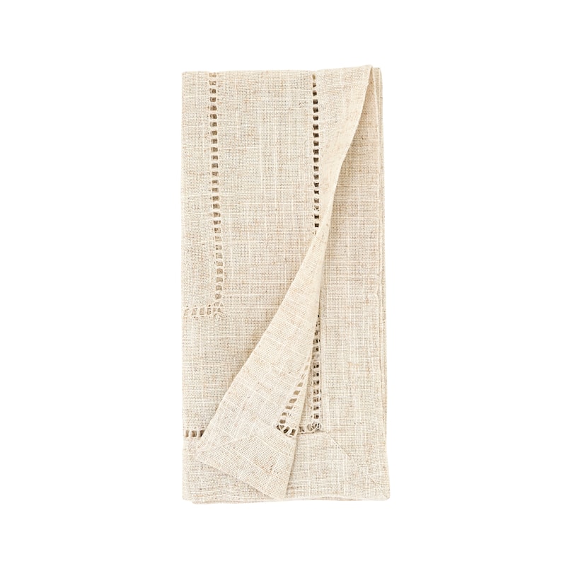 Linen Blend Toscana Double Hemstitched Napkin (Set of 12)
