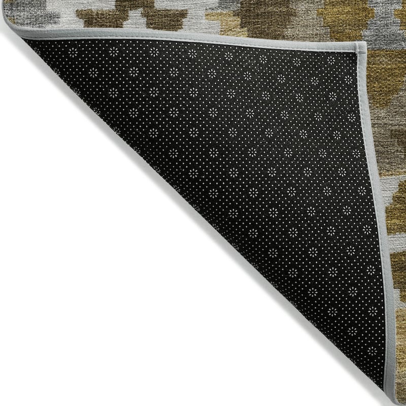 Machine Washable Indoor/ Outdoor Boho Global Chantille Rug