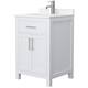 Option White / Carrara Cultured Marble Top / Brushed