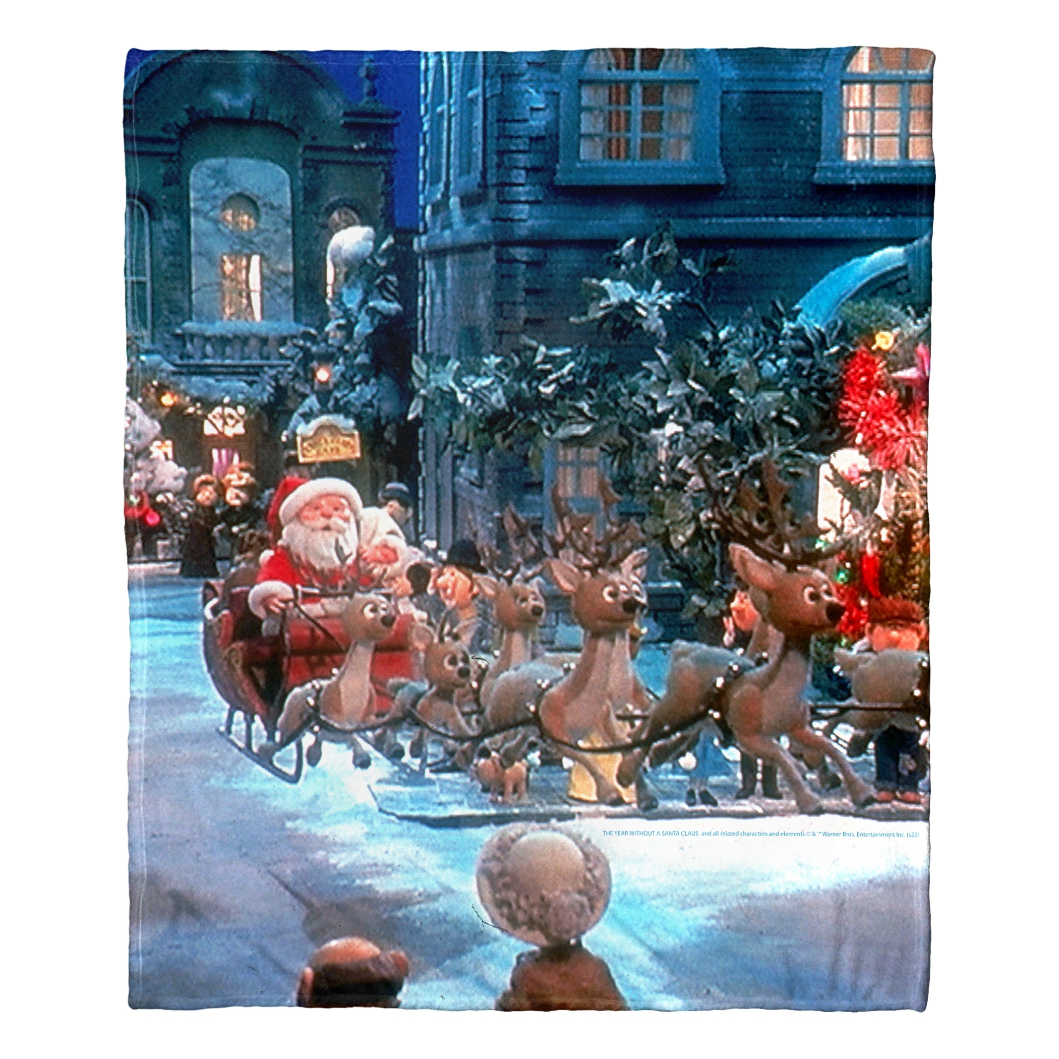 Warner Brothers Year without a Santa Claus Down Santa Claus Lane Silk Touch Throw Blanket
