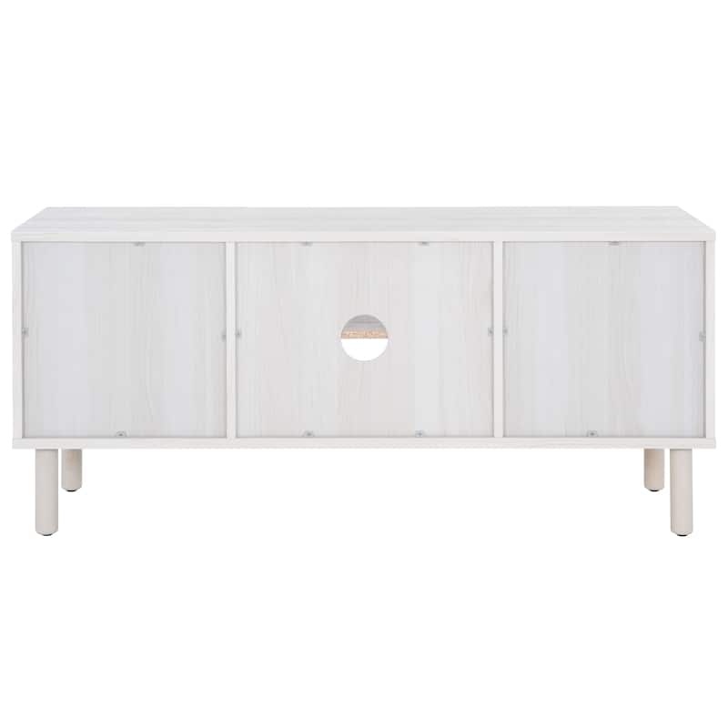 SAFAVIEH Kayleigh 2 Door 2-Shelf Media Stand - 47" W x 16" D x 21" H - 47Wx15Dx21H