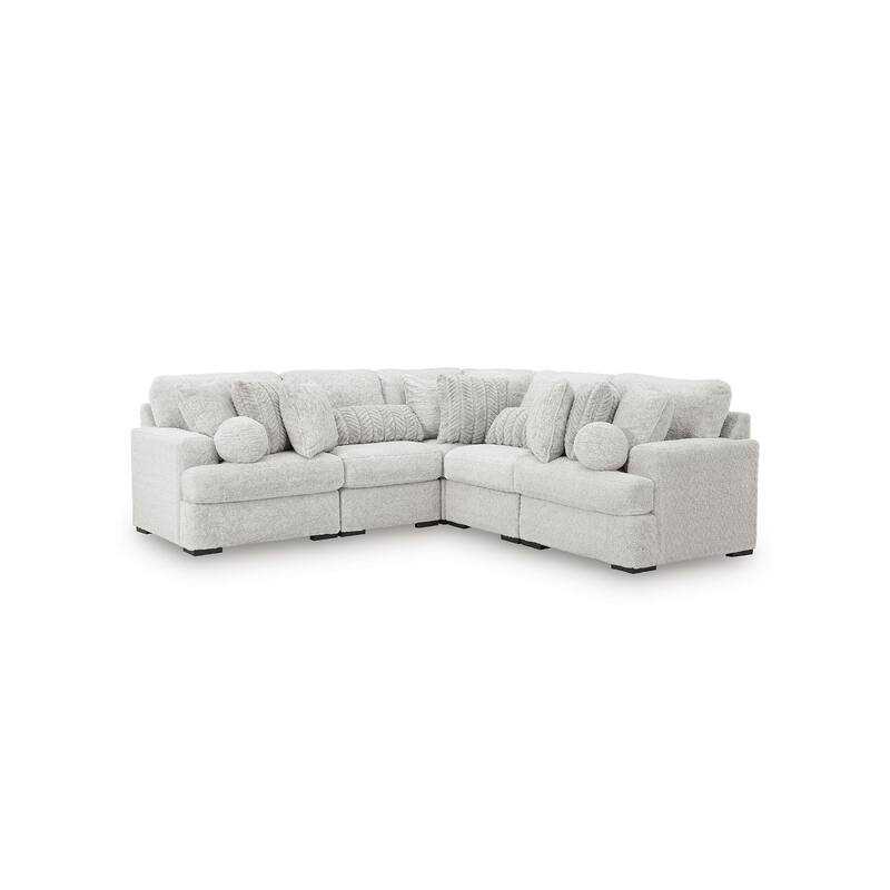 Signature Design by Ashley Snodoodle Gray 5-Piece Sectional - 111" W x 111" D x 40" H