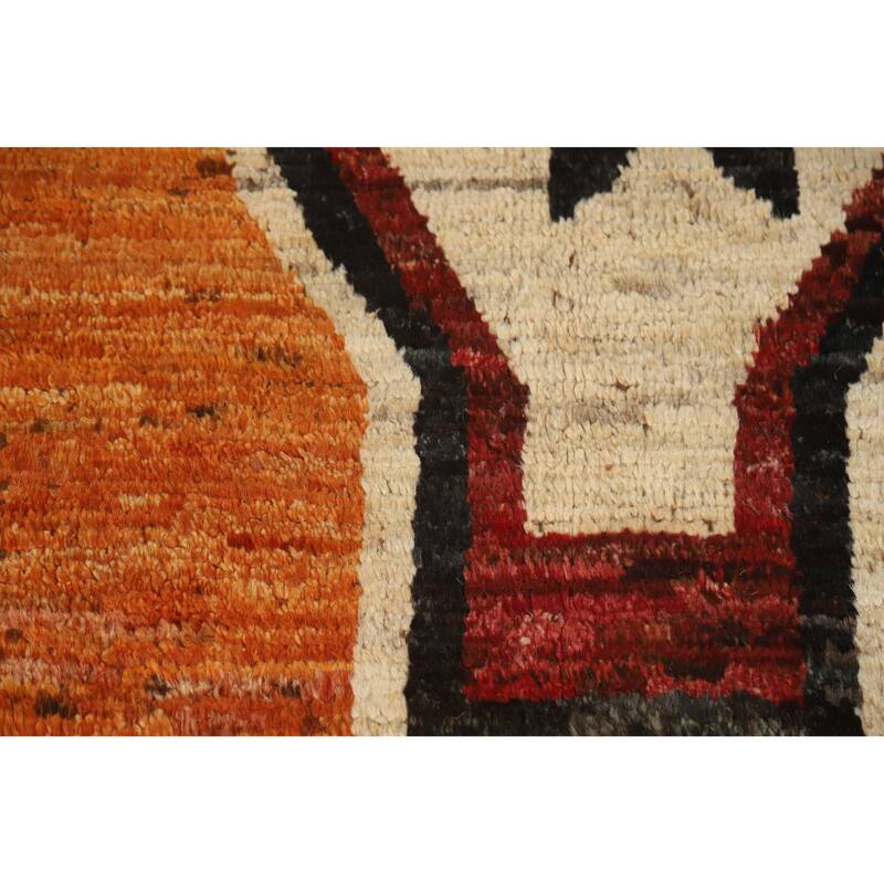 Tribal Geometric Moroccan Oriental Area Rug Handmade Wool Carpet - 6'9" x 9'10"