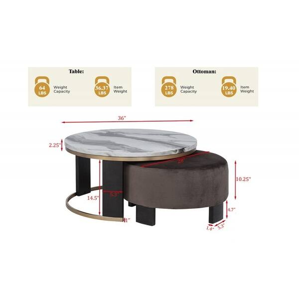Nesting Coffee Table Set of 2 (Only Including Table) - Bed Bath ...
