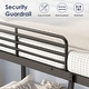 preview thumbnail 9 of 11, Twin Over Full Bunk Bed with Ladder & Guardrail Heavy Duty, Heavy Duty Metal Slats