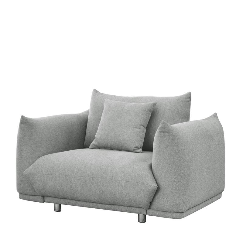 Fabric Upholstered Single Sofa Chair, Deep Seat Sofa Chair, 50.75