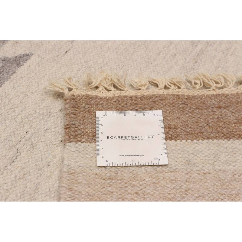 Ankara FW Ivory Kilim 4'11" x 8'3" - 4'11 x 8'3