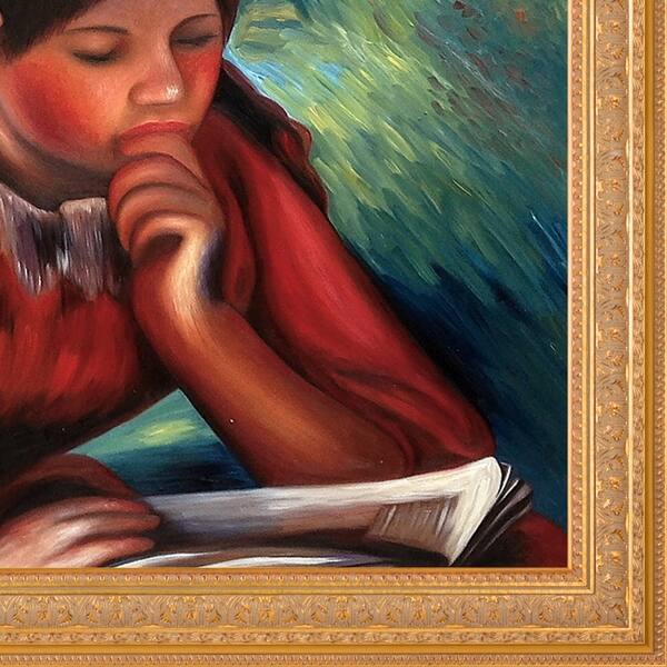 Shop Pierre Auguste Renoir La Lecture Hand Painted Oil Reproduction Overstock 23548673