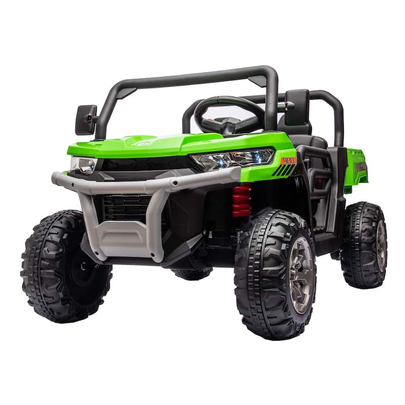 24V Ride On Truck 2 Seater UTV,2x200W Motor Ride On Dump Truck,Dump Bed/Shovel Car,Remote Control Electric Vehicle,Non-slip tyre