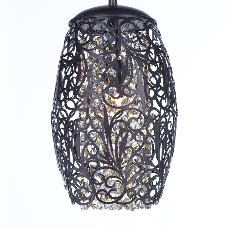 Arabesque 1-Light Mini Pendant - Oil Rubbed bronze