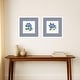 preview thumbnail 6 of 8, Blue Hydrangea Gingham Faux Mat 2 Piece Framed Wall Art Print Set by Gingiber